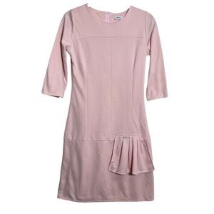 Makadamia Fitted Soft Pink 3/4 Sleeve Dress Women's Sz 40